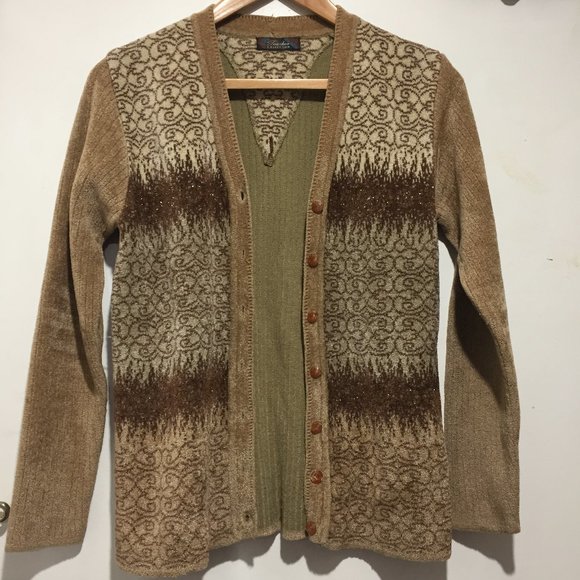 VINTAGE TEACHER COLLECTION SWEATER CARDIGANS SIZE S - Picture 1 of 8